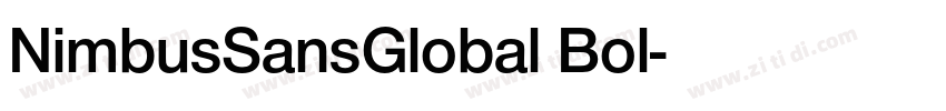 NimbusSansGlobal Bol字体转换